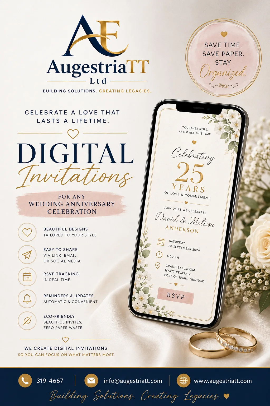 Anniversary invitation phone experience